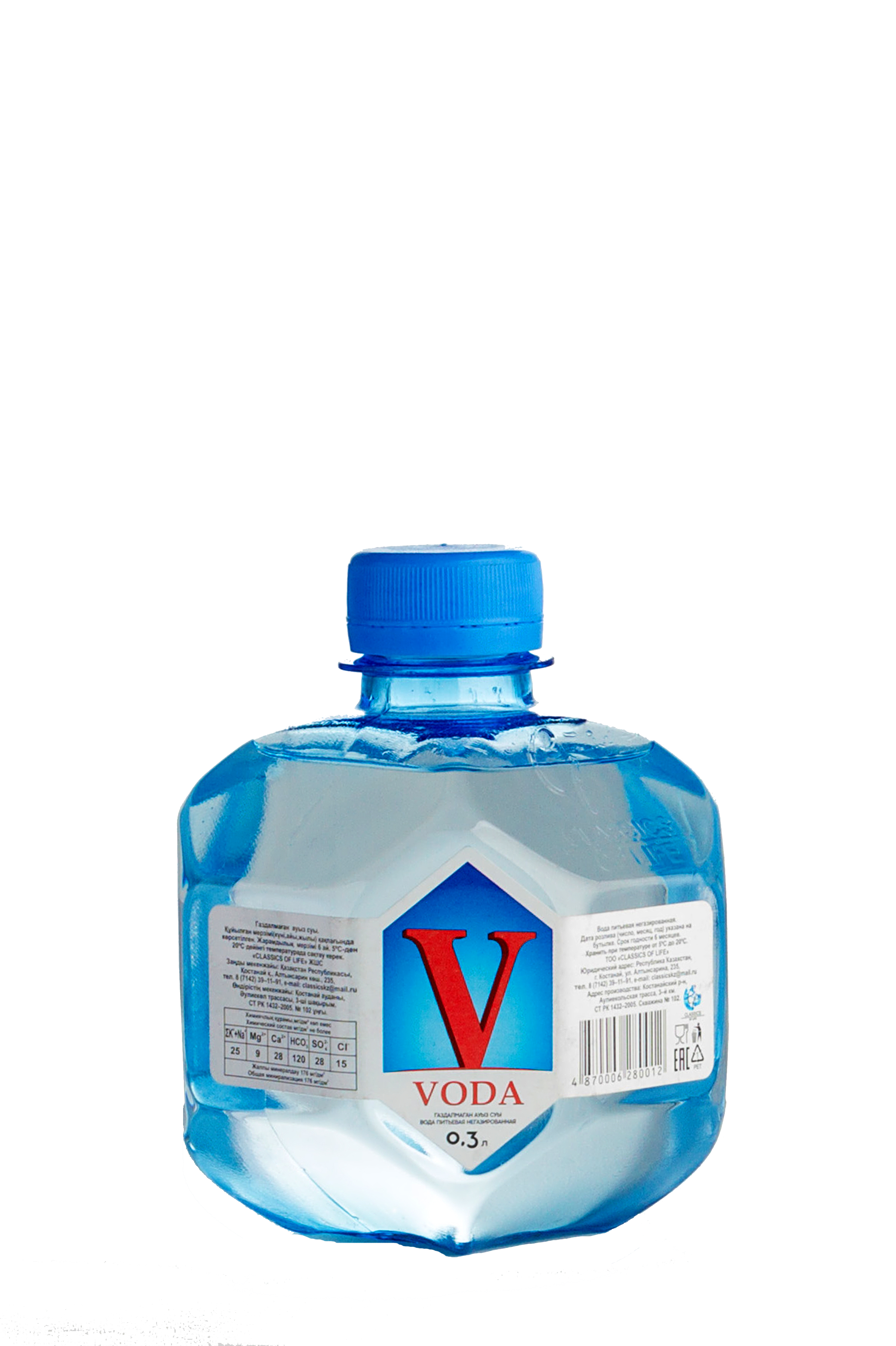 Вода питьевая “Voda” - 0,3л